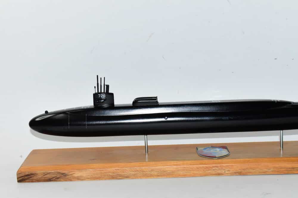 SSGN-728 USS Florida Submarine Model (Black Hull)