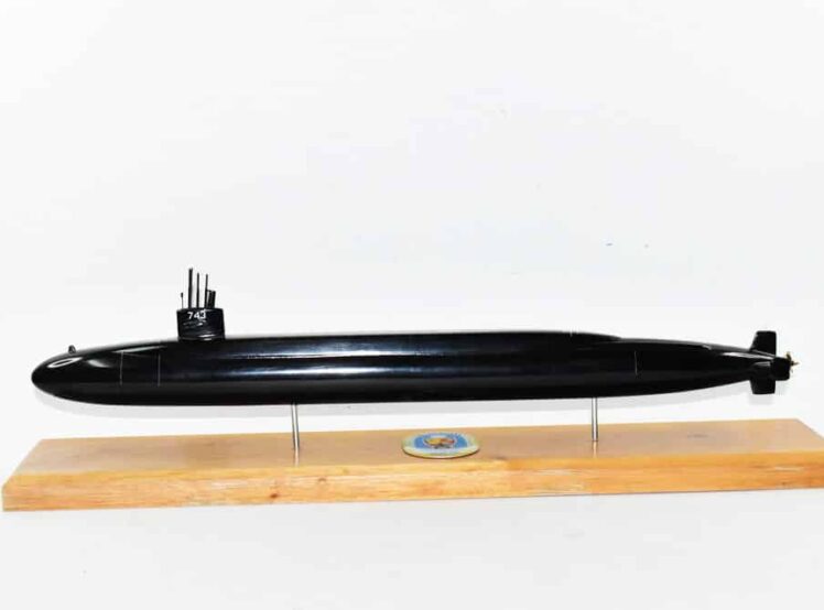 USS Louisiana SSBN-743 Submarine Model (Black Hull)