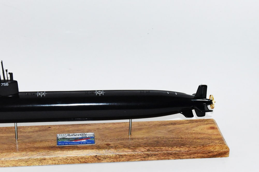 USS Asheville SSN-758 (Black Hull) Submarine Model