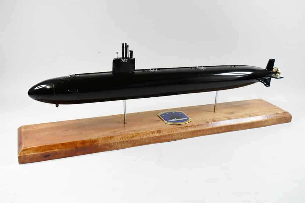 USS Hampton SSN-767 (Black Hull) Submarine Model
