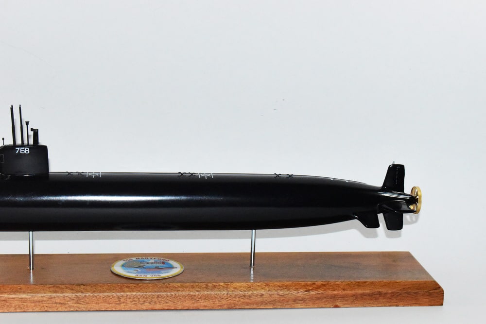USS Hartford SSN-768 (Black Hull) Submarine Model