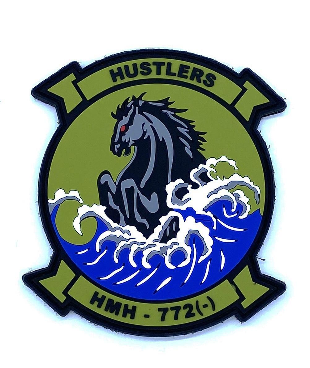 HMH-772 Hustlers PVC patch – Hook and Loop