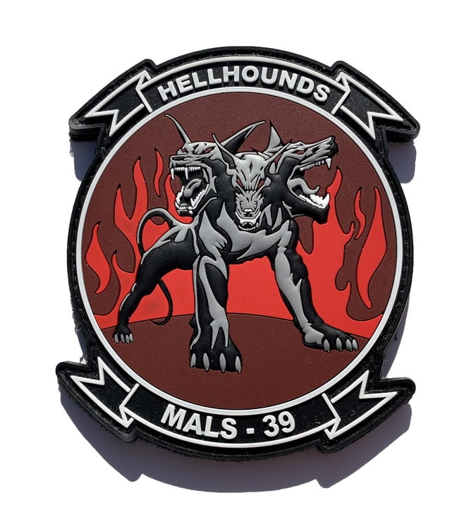 MALS-39 Hellhounds PVC- With Hook and Loop