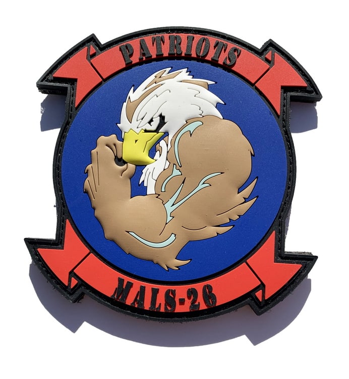 MALS-26 Patriots PVC Patch –Hook and Loop