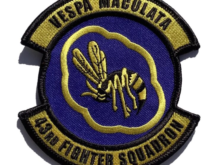 43rd Fighter Squadron Vespa Maculata Patch – Sew On