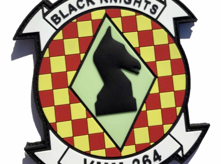 VMM-264 Black Knights PVC Patch – Hook and Loop