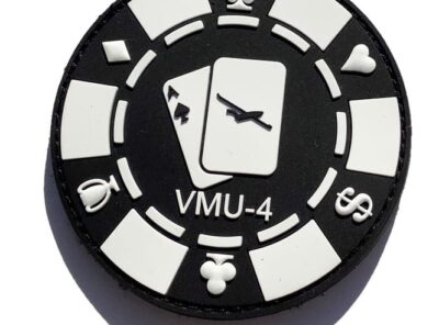 VMU-4 Evil Eyes Poker Chip PVC Patch - Hook and Loop
