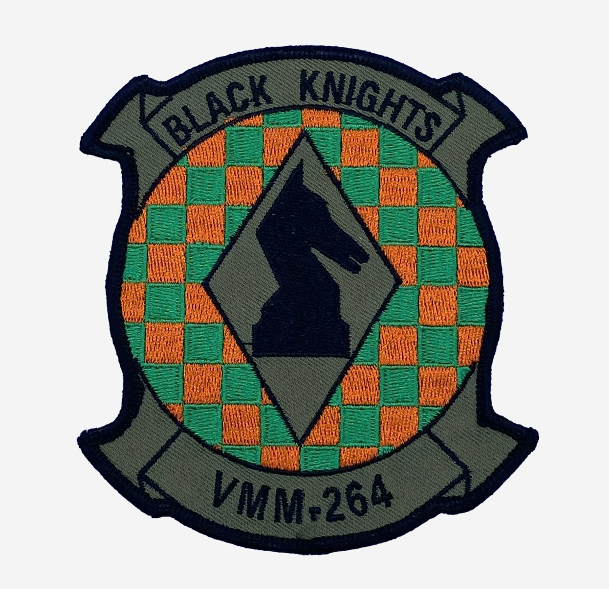 HMM-264 Black Knights (Green) Patch – Sew On 4.5"