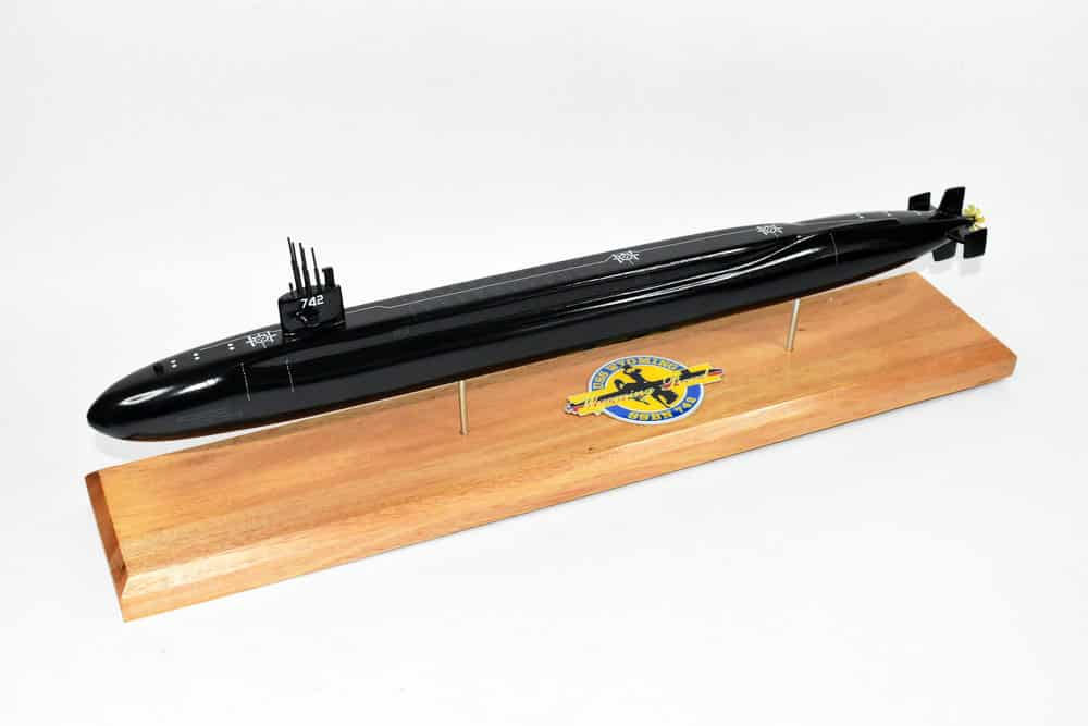 USS Wyoming SSBN-742 Submarine Model (Black Hull)