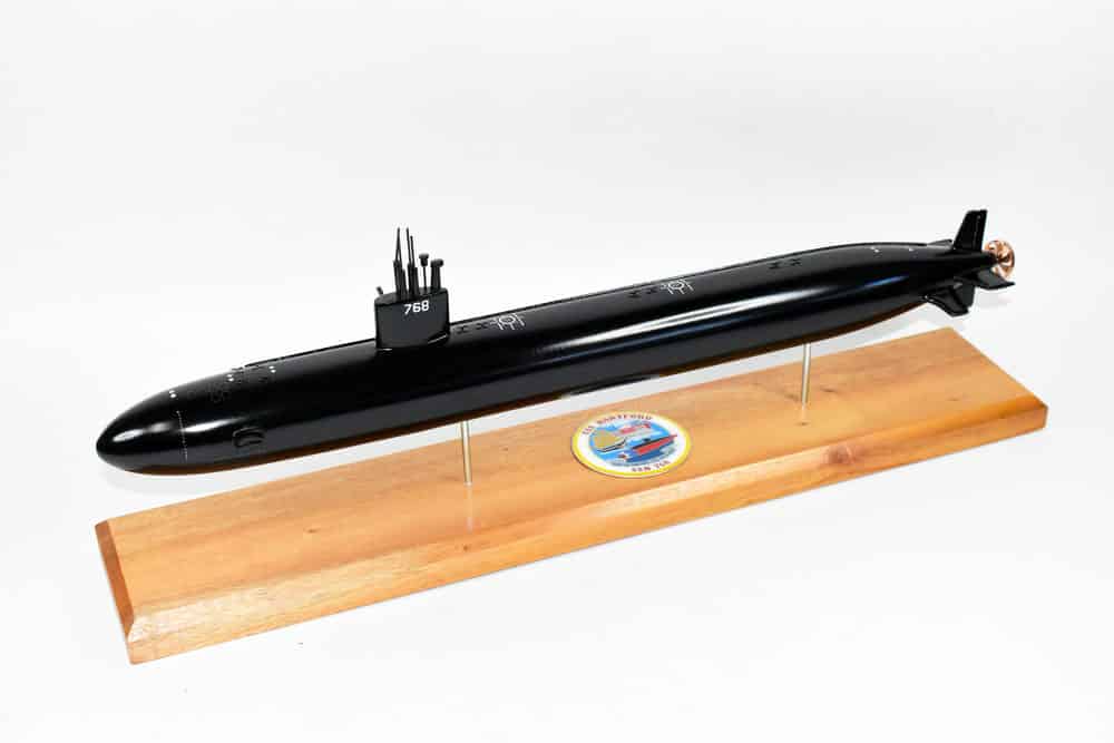 USS Hartford SSN-768 (Black Hull) Submarine Model