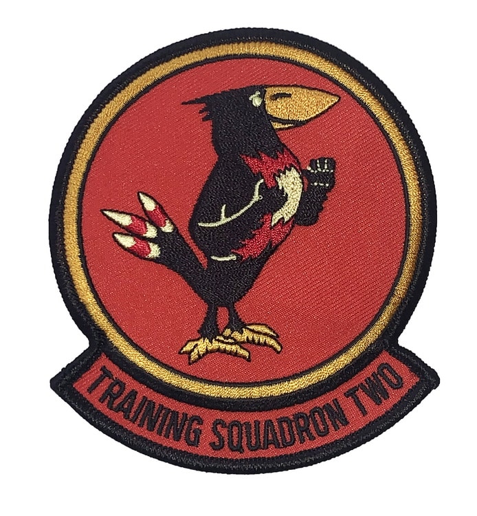 VT-2 TRAINING SQUADRON TWO Patch – Plastic Backing