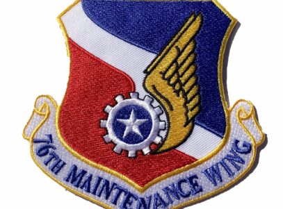 76th Maintenance Wing Patch – Plastic Backing