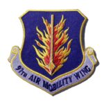 97th Air Mobility Wing Patch – Plastic Backing