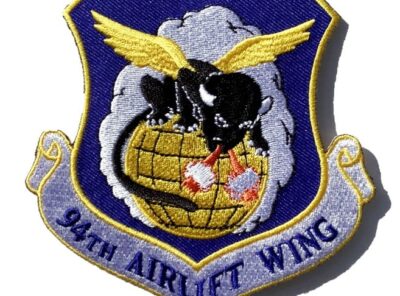 94th Airlift Wing Patch – Plastic Backing
