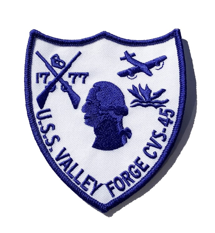 1777 U.S.S. VALLEY FORGE CVS-45 Patch – Plastic Backing