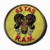 63rd TACTICAL AIRLIFT Squadron Patch – Plastic Backing