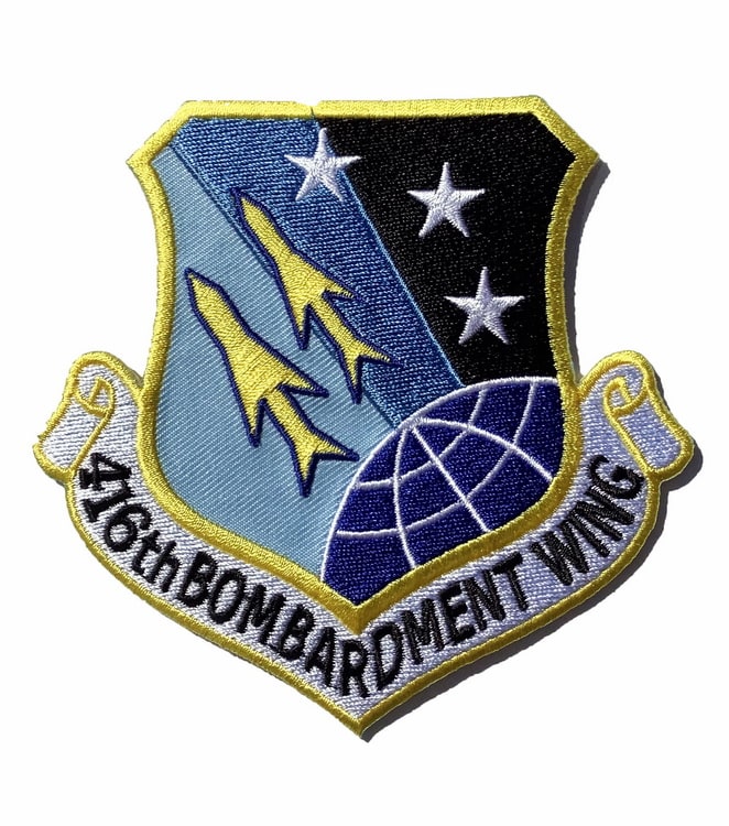 416th BOMBARDMENT WING Patch – Plastic Backing