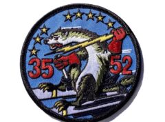 52 TFW 35 TFW Tactical Fighter Wing Wild Weasel Patch – Plastic Backing