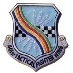 401st Tactical Fighter Wing Patch – Plastic Backing