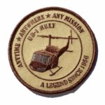 UH-1 Huey A Legend Since 1956 Tan Patch - Hook and Loop