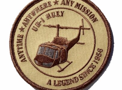 UH-1 Huey A Legend Since 1956 Tan Patch - Hook and Loop