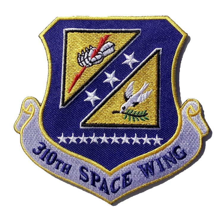 310th Space Wing Patch – Plastic Backing