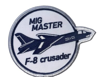 4 inch MIG MASTER F-8 CRUSADER Patch – Plastic Backing
