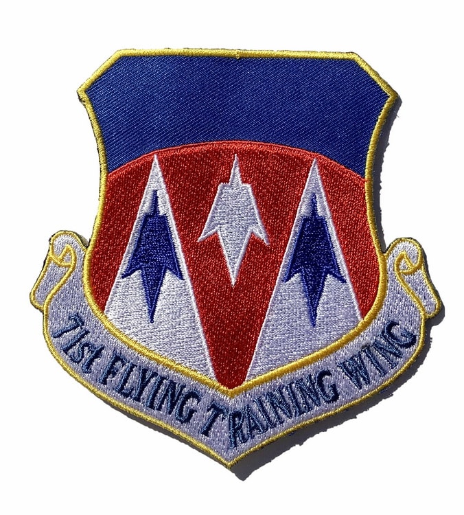 71st Flying Training Wing Patch – Plastic Backing