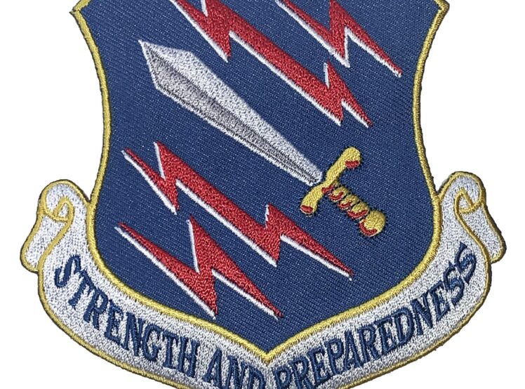 STRENGTH AND PREPAREDNESS 21st Space Wing Patch – Plastic Backing