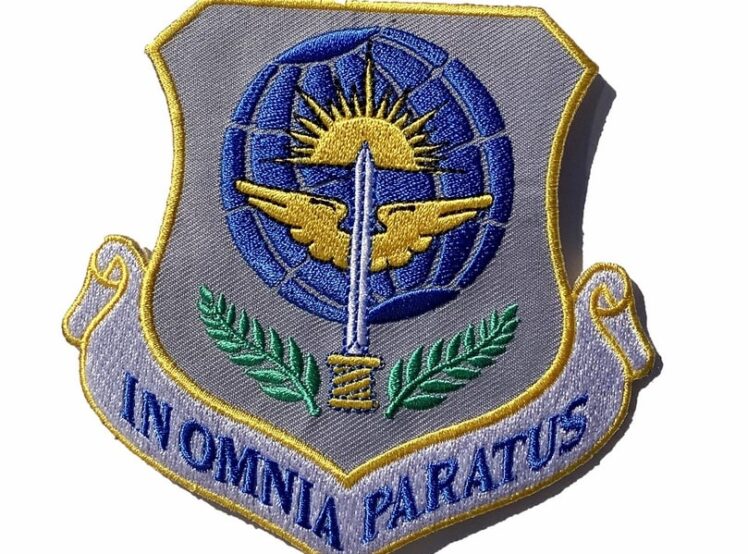 In Omnia Paratus Patch – Plastic Backing