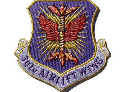 302nd Airlift Wing Patch – Plastic Backing