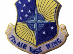 72d Air Base Wing Patch – Plastic Backing