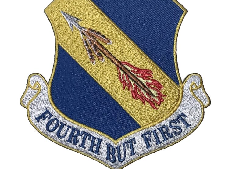 4th Fighter Wing FOURTH BUT FIRST Patch – Plastic Backing