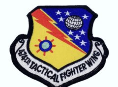 474th TACTICAL FIGHTER WING Patch – Plastic Backing