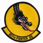 357th Fighter Squadron Dragons Patch - Plastic Backing, 4"