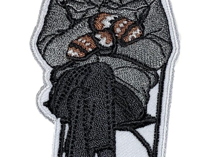 Bernie Sanders "Man in the Chair with Mittens and Mask" Patch - Sew On