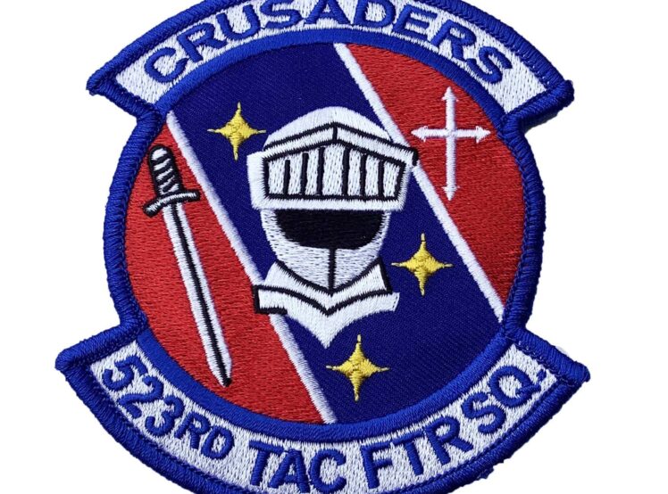 523 Tactical Fighter Squadron Crusaders Patch