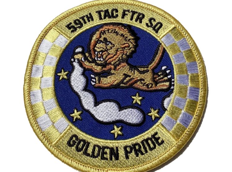 59TH Tactical Fighter Squadron GOLDEN PRIDE Patch - Sew On