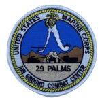 MCAGCC 29 Palms Patch – Plastic Backing