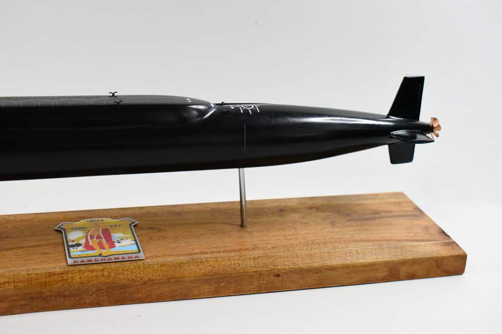USS Kamehameha SSBN-642 Submarine Model (Black Hull)