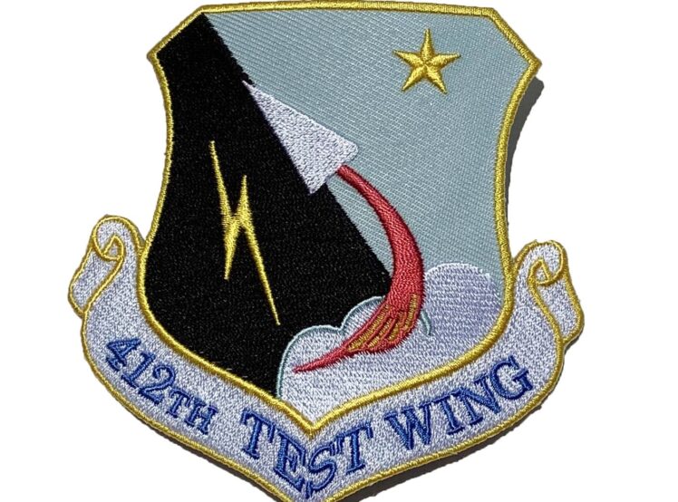 412th Test Wing Patch – Plastic Backing