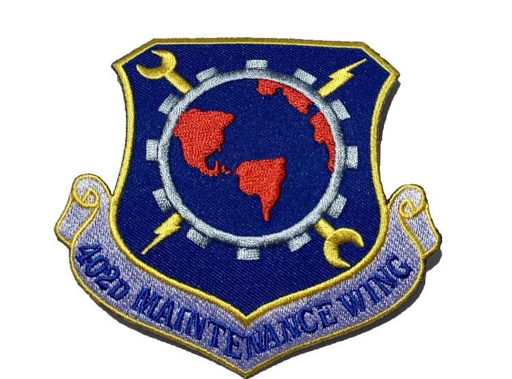 402nd Maintenance Wing Patch – Plastic Backing