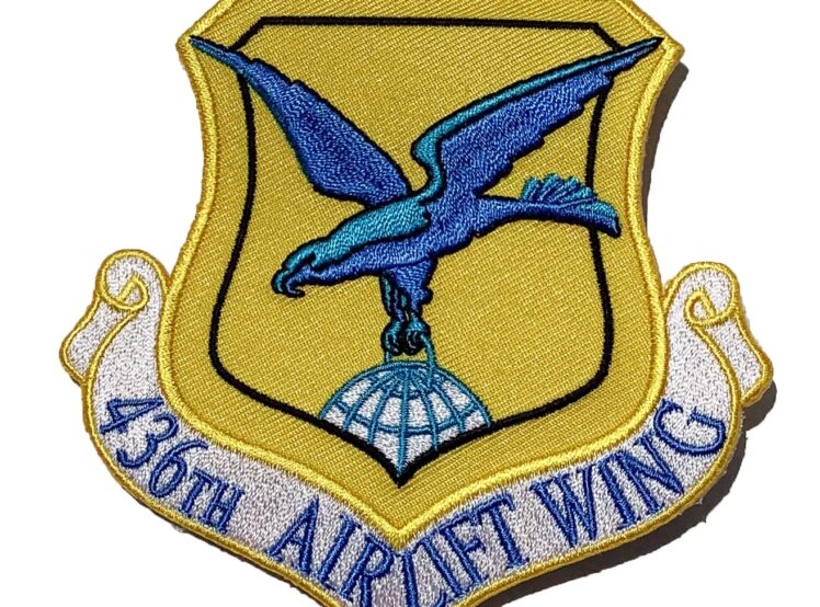 436th Airlift Wing Patch – Plastic Backing