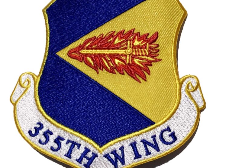 355th Fighter Wing Patch – Plastic Backing
