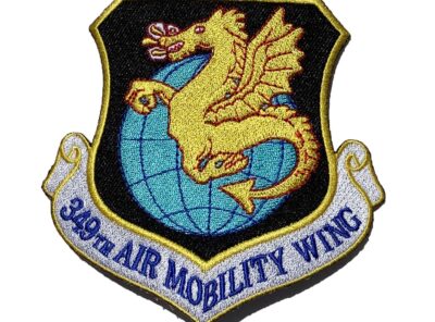 349th Air Mobility Wing Patch – Plastic Backing