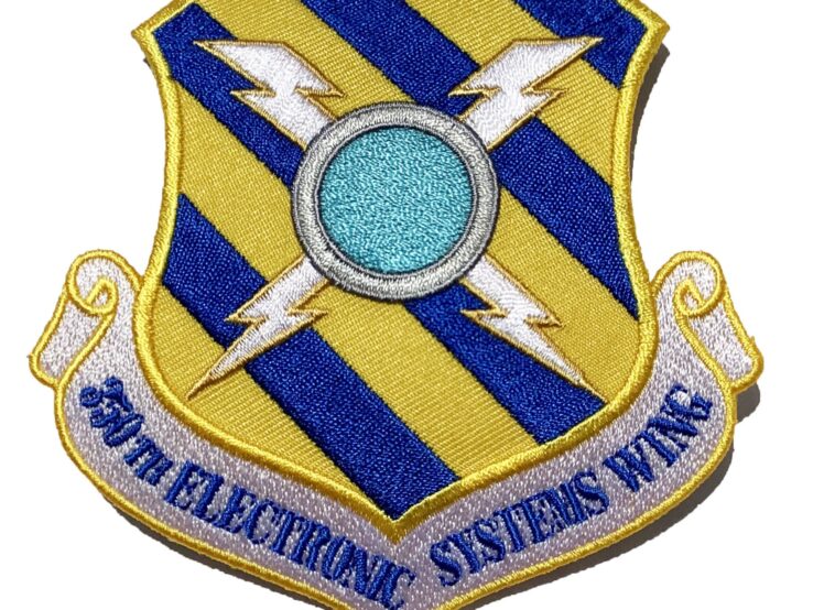 350th Electronic Systems Wing Patch – Plastic Backing