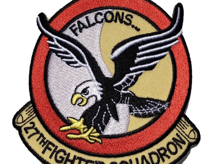 Falcon 27th Fighter Squadron Patch – Plastic Backing