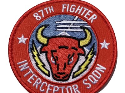 87th Fighter Interceptor Squadron Patch – Plastic Backing