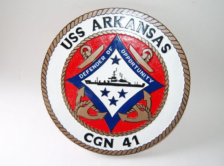 USS ARKANSAS CGN-41 Plaque