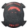 HMH-361 Flying Tigers Blackout PVC patch - Hook and Loop